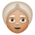 alte Frau mit mittlerer Hautfarbe icon