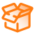 Caja abierta entregada icon