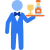 Waiter Beverage icon