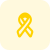 Cancer ribbon symbol isolated on a white background icon