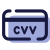 Code de vérification de carte bancaire (CVV) icon