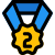 Second Place Medal icon
