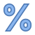 Percentuale icon