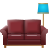 沙发和灯 icon