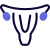 Uterus color image isolated on a white background icon