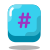 Touche hashtag icon