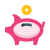 Piggy bank icon