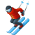 Эмодзи лыжник icon