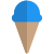 Ice cream cone store and other dessert items icon