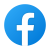 Facebook rodeado de círculo icon