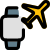 Cellular version of smartwatch on airplane mode icon