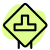 T Road top connected intersection road signal icon