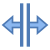 Fractionnement horizontal icon