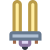 Bombilla fluorescente icon