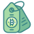 Bitcoin Price Tag icon