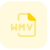 WMV is the compressed video format and media audio is the compressed audio format icon