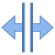 Fractionnement horizontal icon