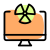 Desktop for monitoring nuclear station work power icon