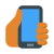 mão-com-pele-de-smartphone-tipo-4 icon