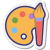 Paint Palette With Brush icon