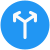 Bi-directional road signal with multiple arrows icon