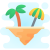 Пляж на парящем острове icon