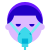 Máscara de oxígeno para pacientes icon