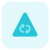 Roundabout with clockwise arrows on a triangular board icon