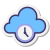 Облачные часы icon