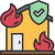 house fire icon