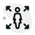 Expanding function of user handling computer layout icon