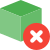 Delete dimensions from a prototype isolated on a white background icon