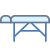 Table de massage en aluminium icon