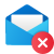 Excluir envelope aberto icon