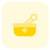 Ayurveda medication mortar and pestle with grinding meds icon