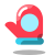 Glove With Snowball icon