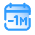 Minus 1 Monat icon