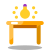 Mesa de comedor de luz icon