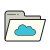 cartella cloud icon