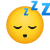 visage endormi icon