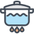 Boiling pot icon