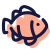 Poisson clown icon