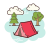 Barraca de acampamento icon
