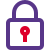 Security unlocking and locking padloch logotype layout icon