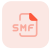 SMF is a file extension for an audio file in the midi format icon