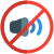 Silencing the cell phone in a shopping mall icon