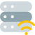 Wireless database file transfer from server system icon