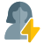 Flash logotype used for profile pictures as a indication of energized icon