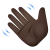 Waving Hand Dark Skin Tone icon