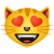 Lächelnde Katze Mit Inneren Augen icon